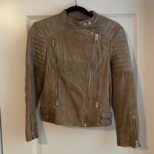 All Saints Leather and Suede Jacket (size US 4)